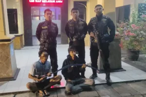 Polrestabes Surabaya Amankan Anggota Genk Antagonis Usai Tawuran di Media Sosial