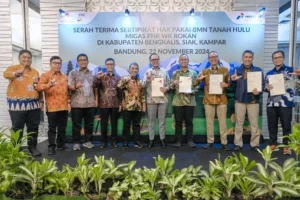 PHR WK Rokan menerima 27 sertifikat lahan BMN Hulu Migas