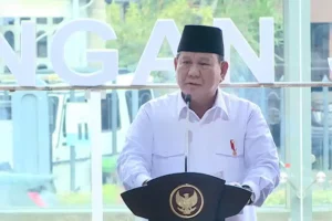 Terowongan Silaturahim Istiqlal-Katedral: Simbol Kerukunan Umat Beragama Resmi Dibuka Presiden RI Prabowo Subianto menyampaikan sambutan saat peresmian Terowongan Silaturahim yang menghubungkan Masjid Istiqlal dan Gereja Katedral Jakarta