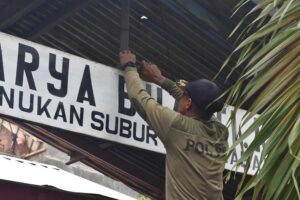 Penertiban terhadap bangunan yang berdiri di atas lahan aset milik pemkot