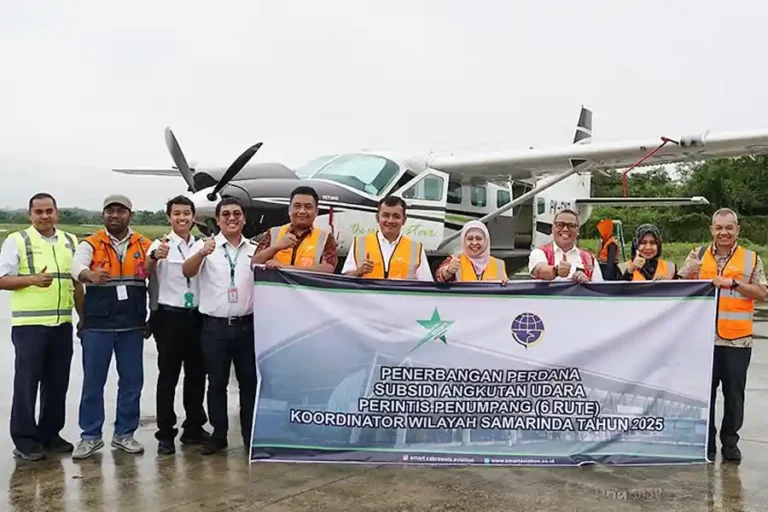Penerbangan Subsidi Angkutan Udara Perintis 2025 di Samarinda Resmi Diluncurkan Penerbangan subsidi angkutan udara perintis resmi mengudara dari Bandara APT Pranoto Samarinda.