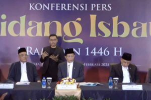 Konferensi pers penetapan 1 Ramadan 1446 H