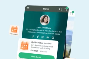 Tangkapan layar halaman depan Lynk.id