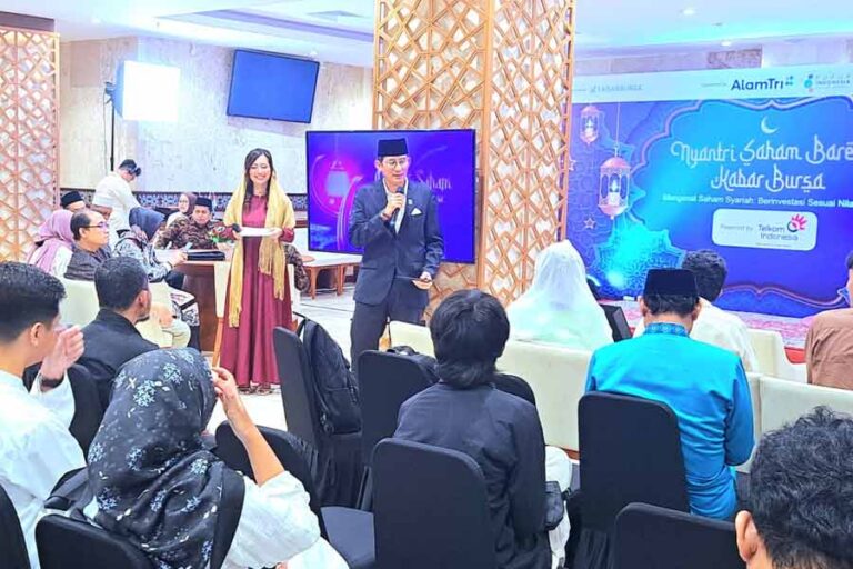 Sandiaga Uno dalam Expert Class Nyantri Saham Bareng Kabar Bursa