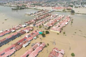 Kondisi banjir Bekasi, Jawa Barat (foto: Dok Humas Polri)