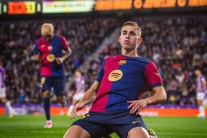 Barcelona Perpanjang Kontrak Fermín López hingga 2031, Sepanjang 2025 Performanya Dinilai Impresif Selebrasi Fermín López (foto: facebook.com @fcbarcelona)
