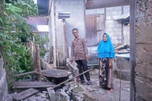 Kerusakan yang terjadi pascagempa di Kabupaten Aceh Barat Daya, Minggu (11/5) (foto: Dok BPBD Aceh Barat Daya
