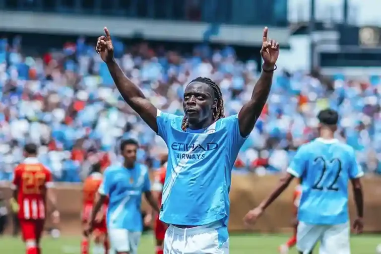 Foden dan Doku Bawa Manchester City Menang 2-0 atas Wydad di Laga Pembuka Club World Cup 2025 Jérémy Doku usai mencetak gol di menit ke 42 untuk Manchester City di FIFA Club World Cup 2025 (foto: facebook @mancity)