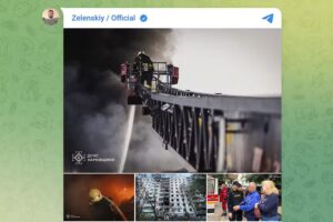 Presiden Ukraina Volodymyr Zelenskyy membagikan kondisi pascaserangan Rusia di negaranya