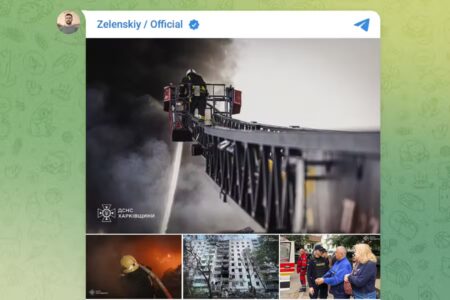 Serangan Drone dan Rudal Rusia Tewaskan 4 Warga Sipil, Zelensky Desak Sanksi Baru Presiden Ukraina Volodymyr Zelenskyy membagikan kondisi pascaserangan Rusia di negaranya