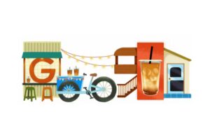 Google Doodle Hari Ini: Kopi Susu Gula Aren, Sajian Nusantara yang Hadir di Cafe dan Kaki Lima Google Doodle