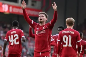 Liverpool vs Athletic Club, Ngumoha Tampil Gemilang Sejak Lima Menit Pertama Liverpool vs Athletic Club berakhir 4-1 (sumber foto: facebook @LiverpoolFC)