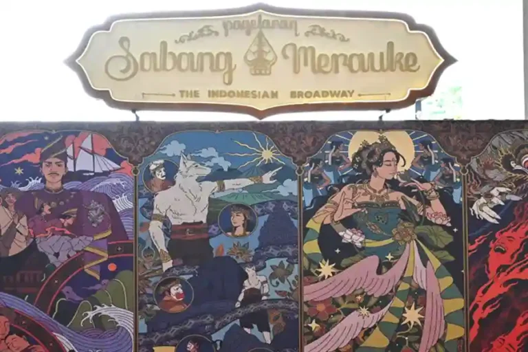 Mural Wall Pagelaran Sabang Merauke hasil karya Gusde Sidhi