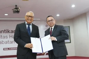 Sudirman Said usai dilantik enjadi Rektor Universitas Harkat Negeri (UHN) Periode 2025 - 2029