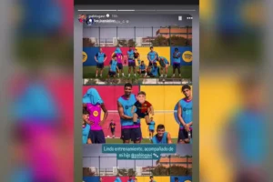 Gavi Tepis Isu Ketegangan di Skuad Barcelona Lewat Postingan Kocak di Media Sosial Gavi membantah isu ketegangan di skuad Barcelona lewat interaksi lucu dengan rekan setim di Instagram, tunjukkan kekompakan tim.