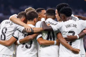 Real Madrid vs Osasuna: Gol Penalti Mbappé Antar Kemenangan Perdana di Liga Spanyol 2025 Liga Spanyol 2025: Real Madrid unggul 1-0 dari Osasuna (sumber foto: facebook @RealMadrid)