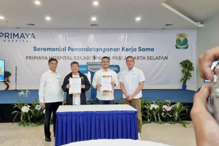 Primaya Hospital Bekasi Timur Jadi Mitra Resmi PBSI Jakarta Selatan, Dukung Kesehatan dan Performa Atlet Primaya Hospital Bekasi Timur resmi bermitra dengan PBSI Jakarta Selatan untuk mendukung kesehatan atlet bulu tangkis