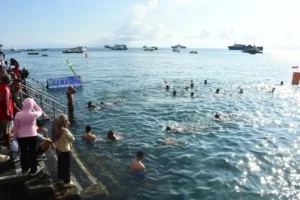 Lomba Open Water Swimming di Ternate jadi ajang memperkuat sinergi TNI, Pemda, dan masyarakat dalam semangat nasionalisme dan cinta laut.