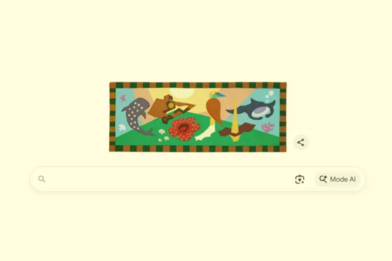 Google Doodle: Hari Cinta Puspa dan Satwa Nasional 2025, Seruan untuk Jaga Keanekaragaman Hayati Indonesia Tangkapan layar Google Doodle hari ini yang membawa tema Hari Cinta Puspa dan Satwa Nasional 2025