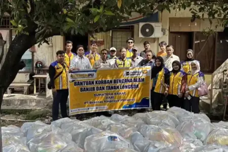 Brantas Abipraya Salurkan Bantuan Ratusan Juta Rupiah untuk Korban Banjir dan Longsor di Sumatra Brantas Abipraya menyalurkan bantuan Rp161 juta untuk korban banjir dan longsor di Sumatra melalui sinergi TJSL dan proyek lapangan.