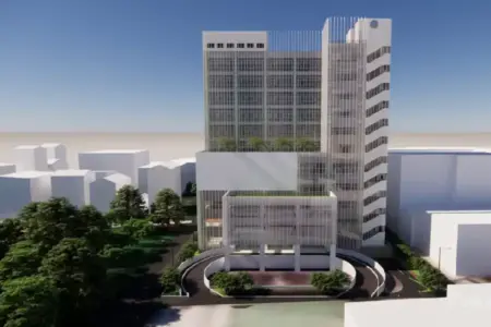 Hutama Karya menuntaskan topping off Gedung Layanan Kanker Terpadu RS R.D. Kandou Manado sebagai dukungan akses layanan kesehatan berkualitas di Indonesia Timur.