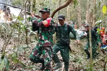 Pesawat Pelita Air jatuh di Krayan Timur, Kaltara. TNI evakuasi lokasi, pilot ditemukan meninggal dunia. Investigasi tengah berlangsung.
